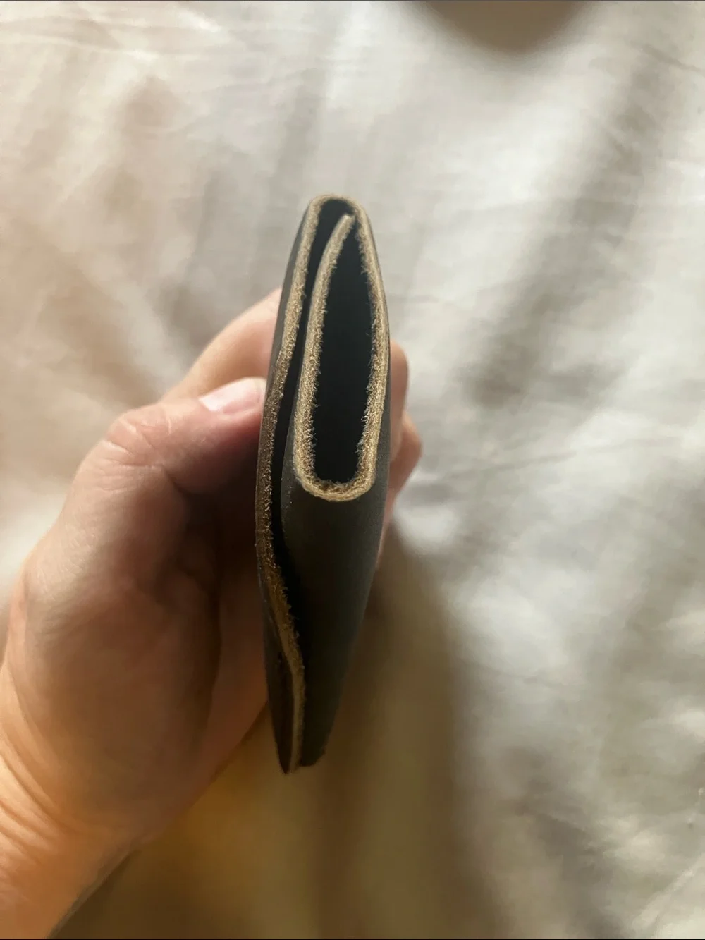 Ezra Arthur No. 2 Card Holder Wallet minimalist leather wallet black